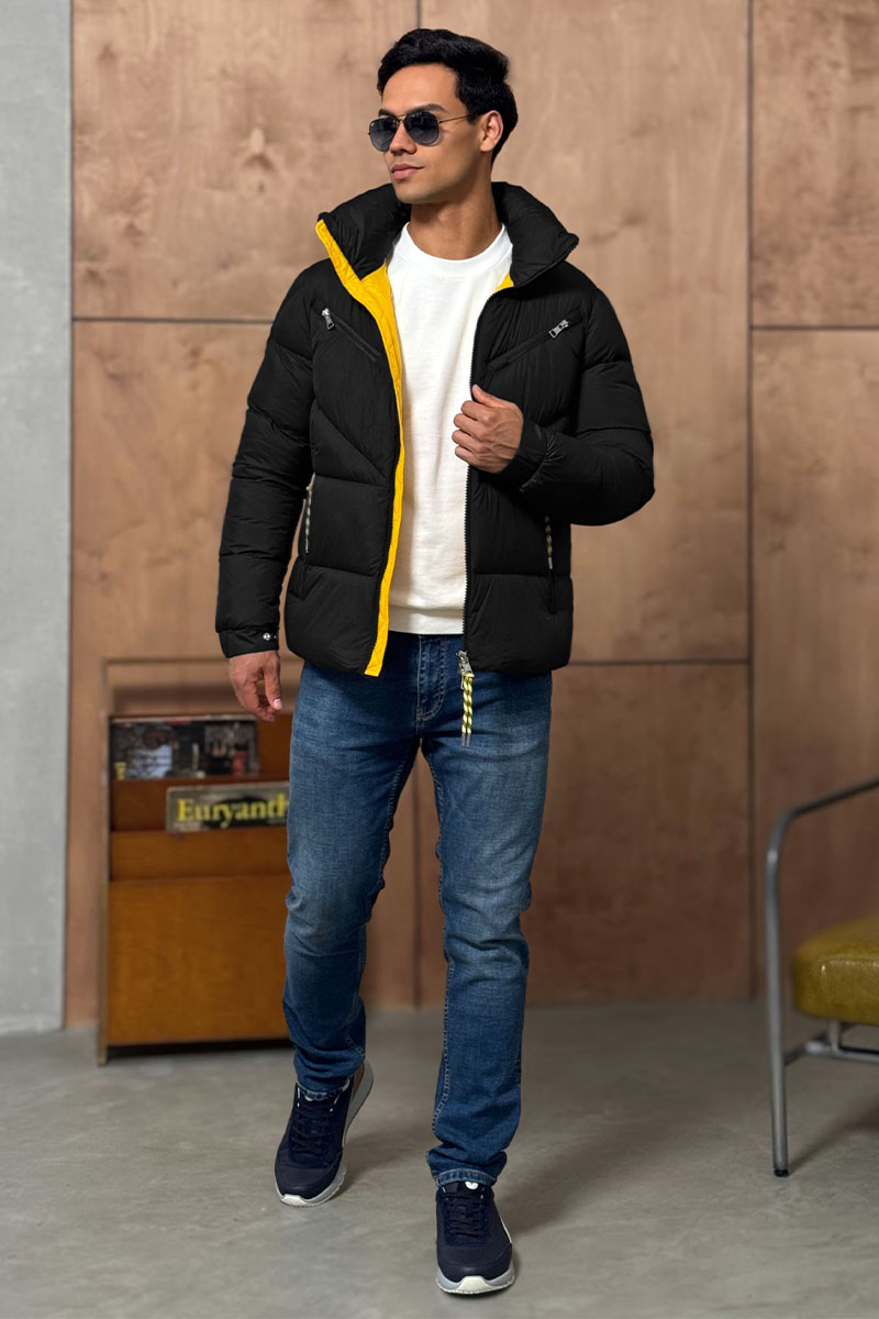 Moncler Мужской чёрный пуховик Katmai