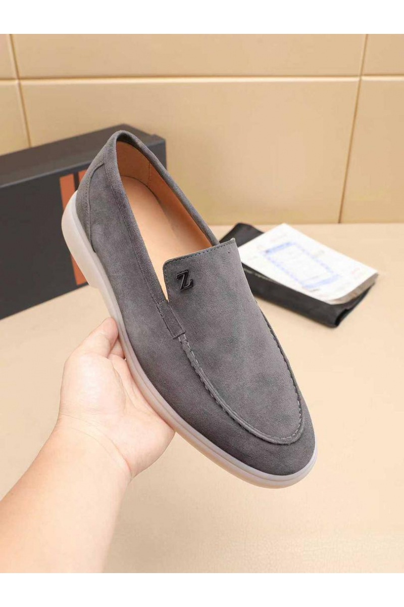 Zegna Мужские замшевые лоферы