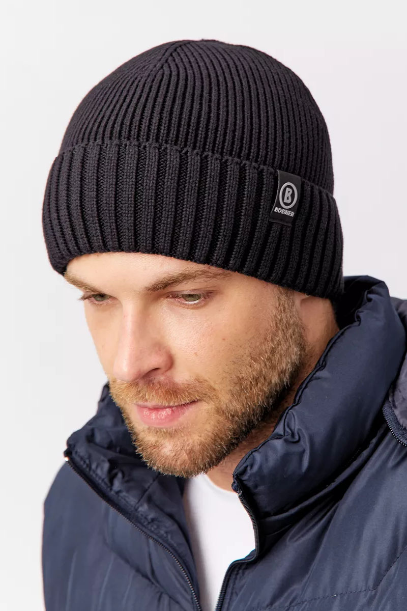 Bogner Шапка на флисе ribbed - Black 