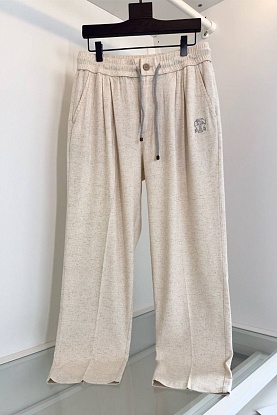 Льняные штаны Premium - Light Beige