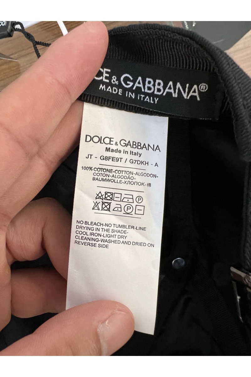 Dоlсе & Gаbbаnа Бейсболка чёрного цвета logo-embroidered