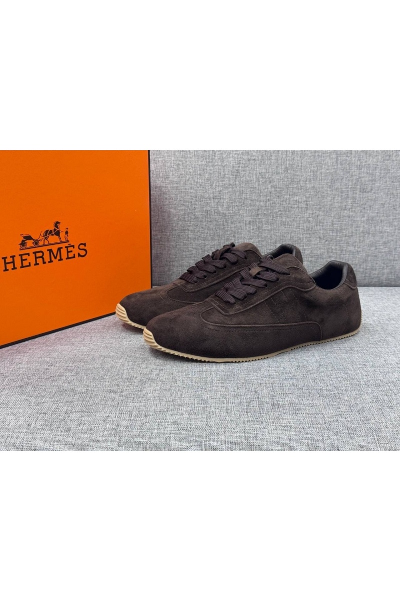 Hermes Мужские замшевые кроссовки Master