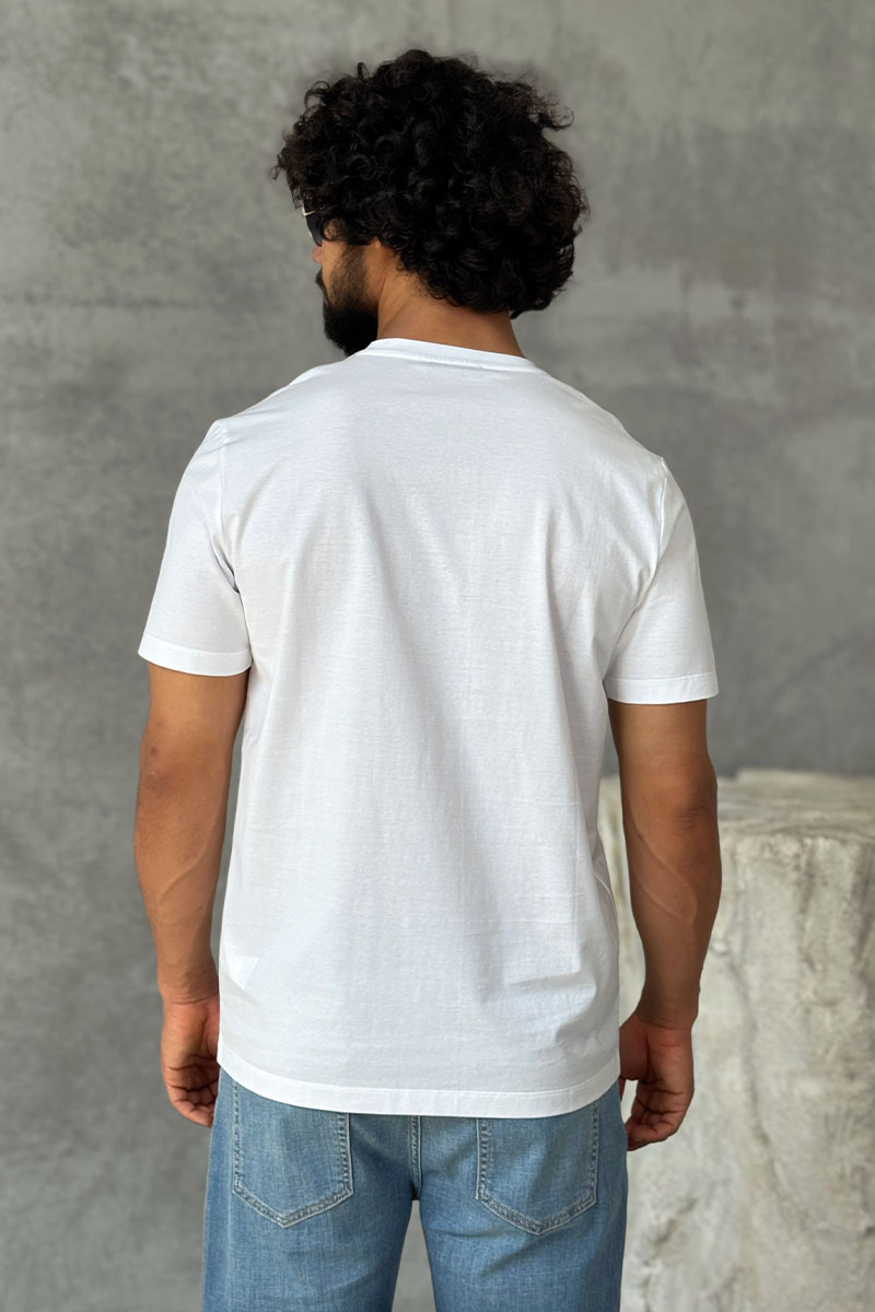 Versace Белая футболка Coupe Blason embroidered