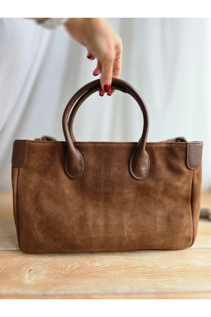 Yves Saint Laurent Замшевая сумка 39x23 см