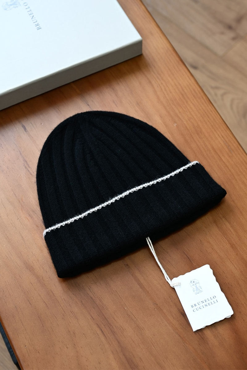 Brunеllо Сuсinеlli Кашемировая шапка Premium - Black