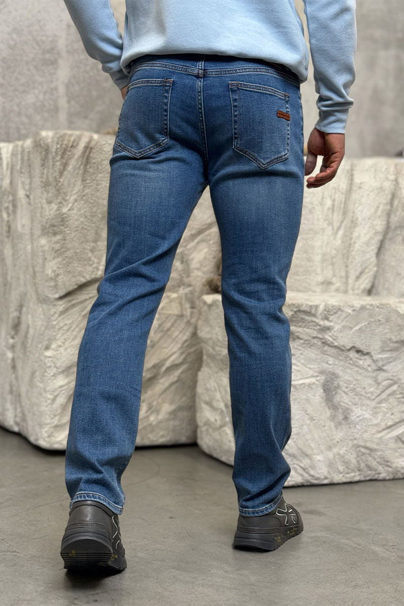 Zegna Мужские синие джинсы Premium