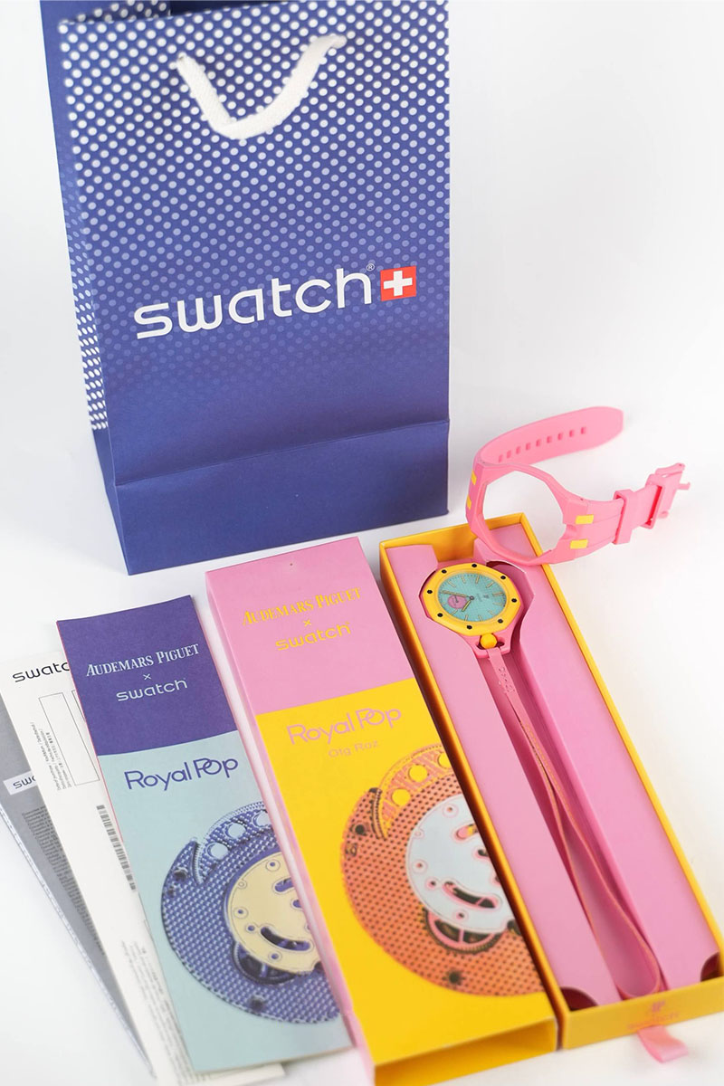 Designer Clothing Часы Audemars Piguet x Swatch "Royal Pop" Otg Roz premium