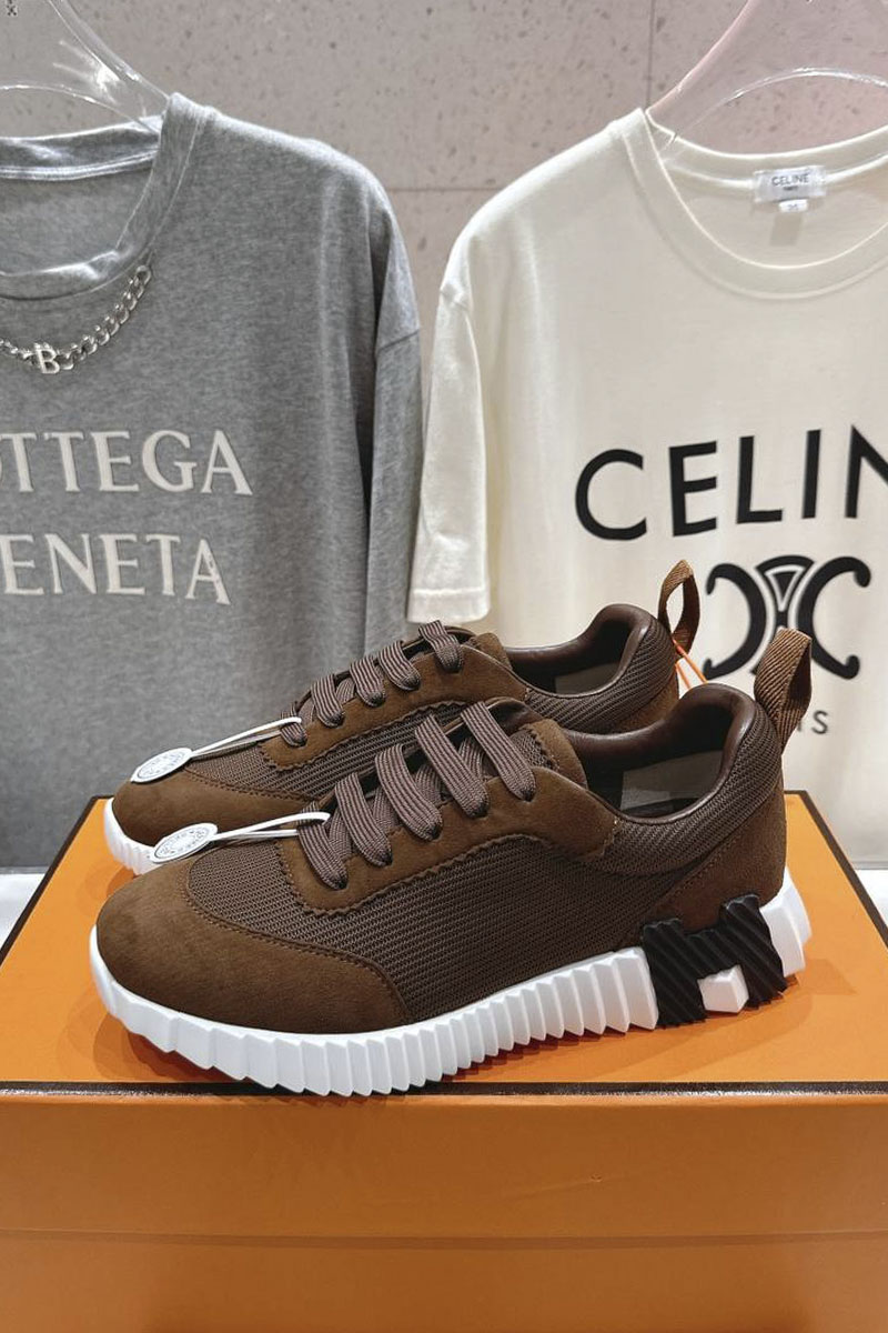 Hermes Женские кроссовки Bouncing  premium - Brown