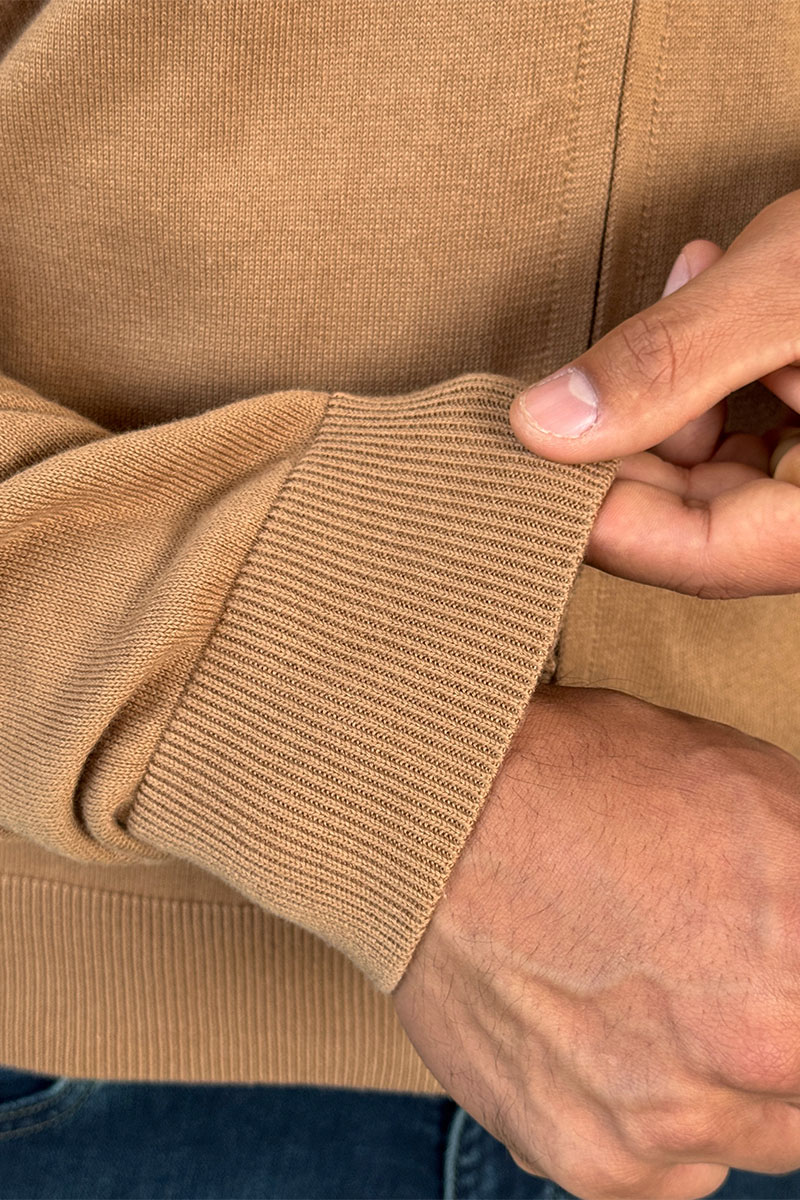 Tommy Hilfiger Кофта на молнии flag embroidery - Brown