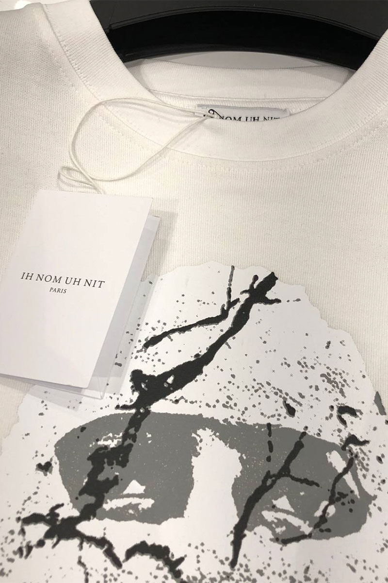 Designer Clothing Белая оверсайз футболка Ih Nom Uh Nit "Mask On"