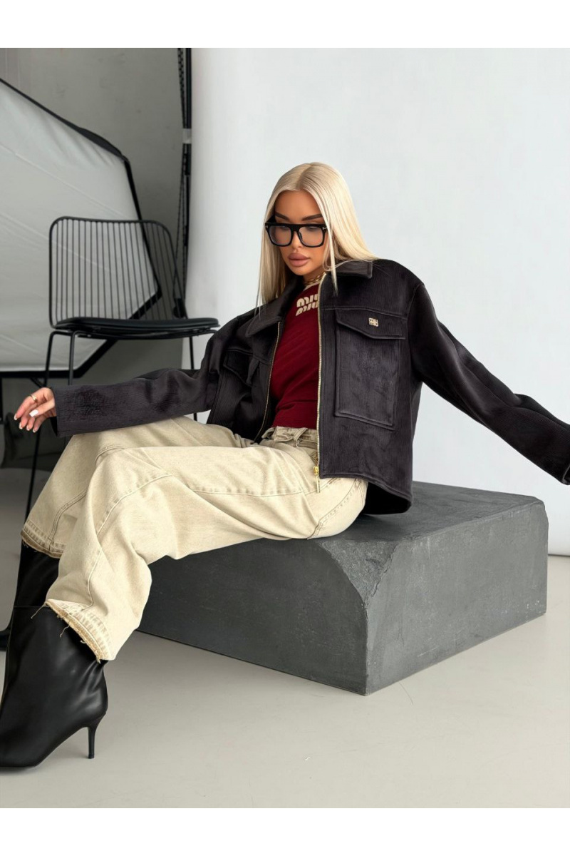 MIU MIU Женская вельветовая куртка premium - Black