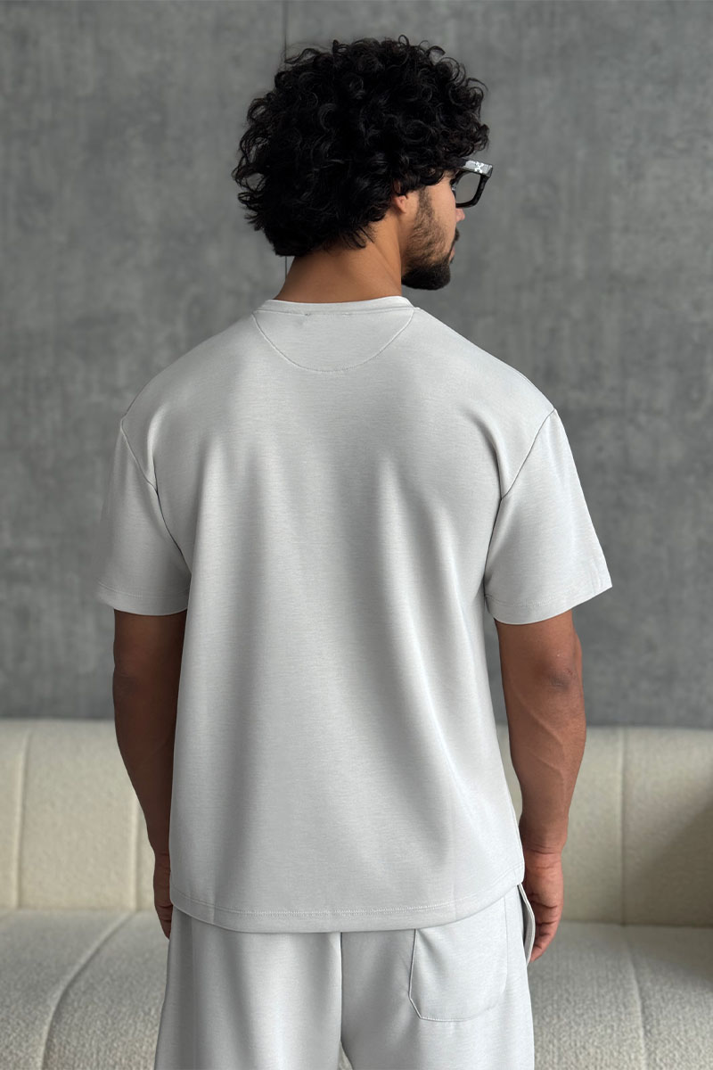 Loro Piana Мужская серая футболка 