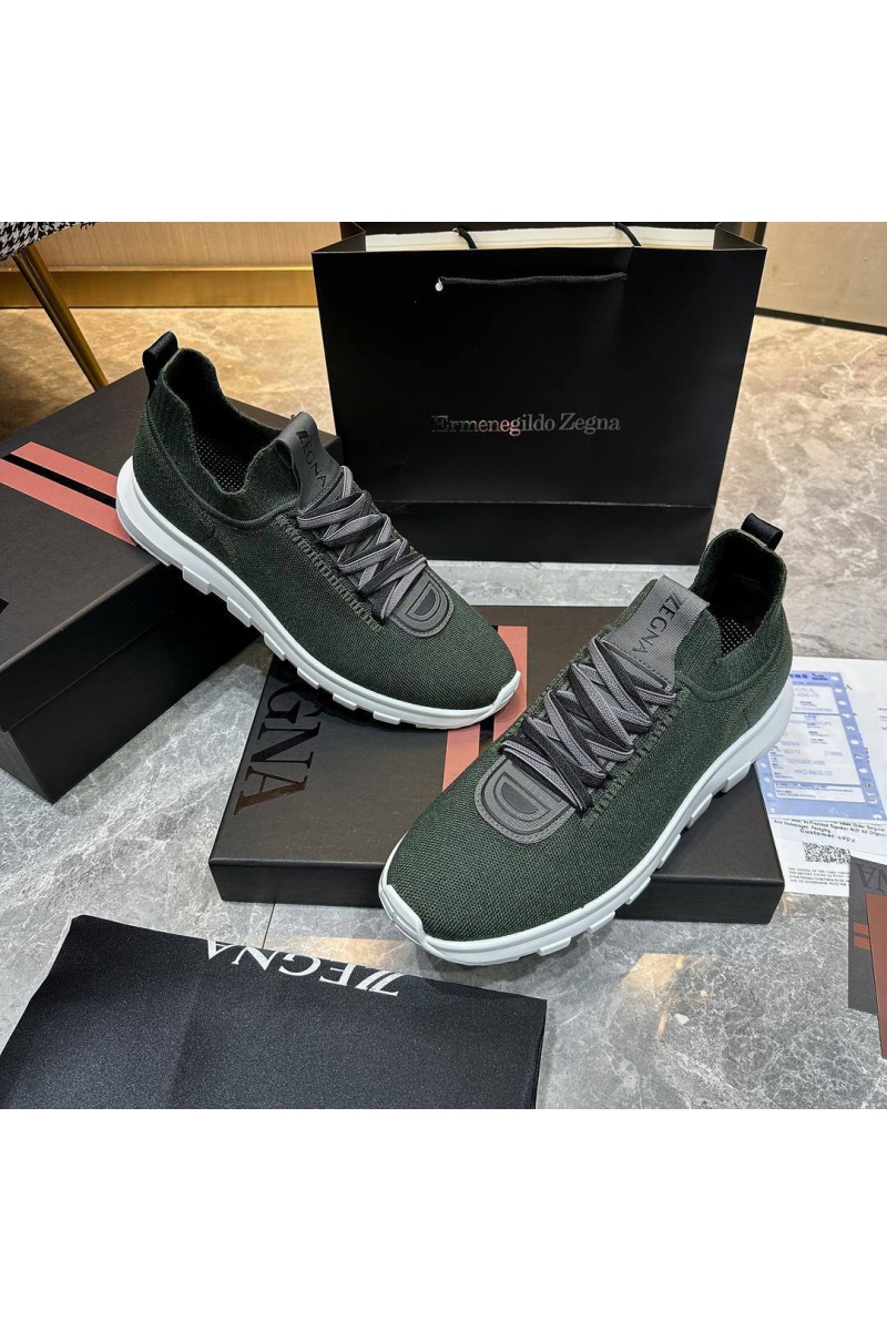 Zegna Мужские текстильные кроссовки