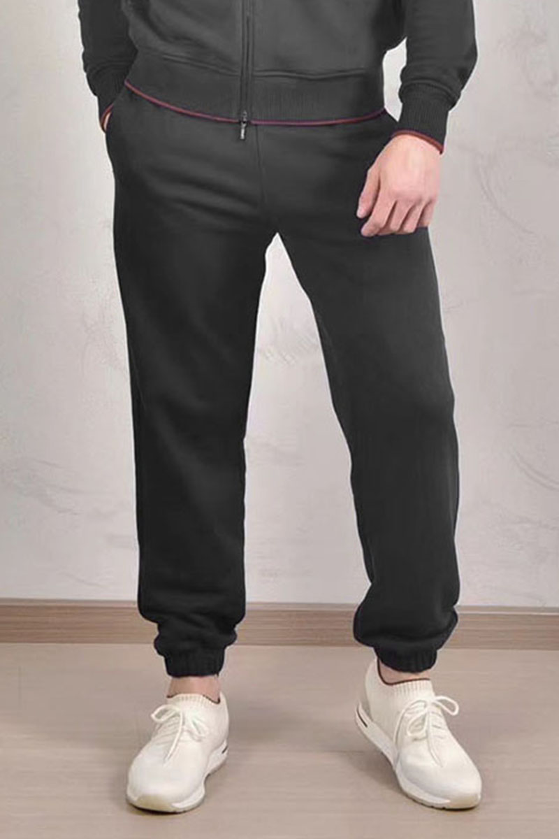 Loro Piana Спортивные штаны Premium signature logo - Grey