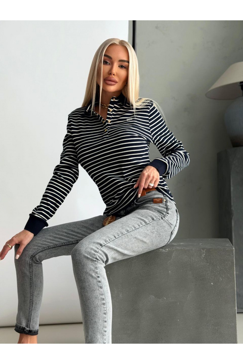 Celine Женское поло с длинным рукавом premium