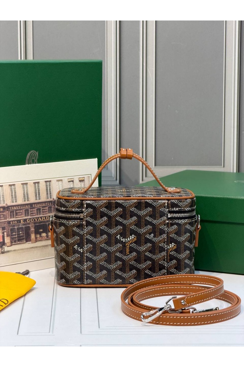 Designer Clothing Кожаная сумка Goyard Muse Mini Vanity ​premium 16,5x10,5x8 см