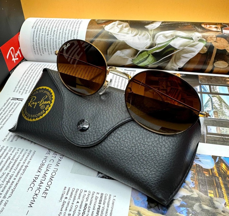Ray-Ban Солнцезащитные очки Oval Metal - Brown