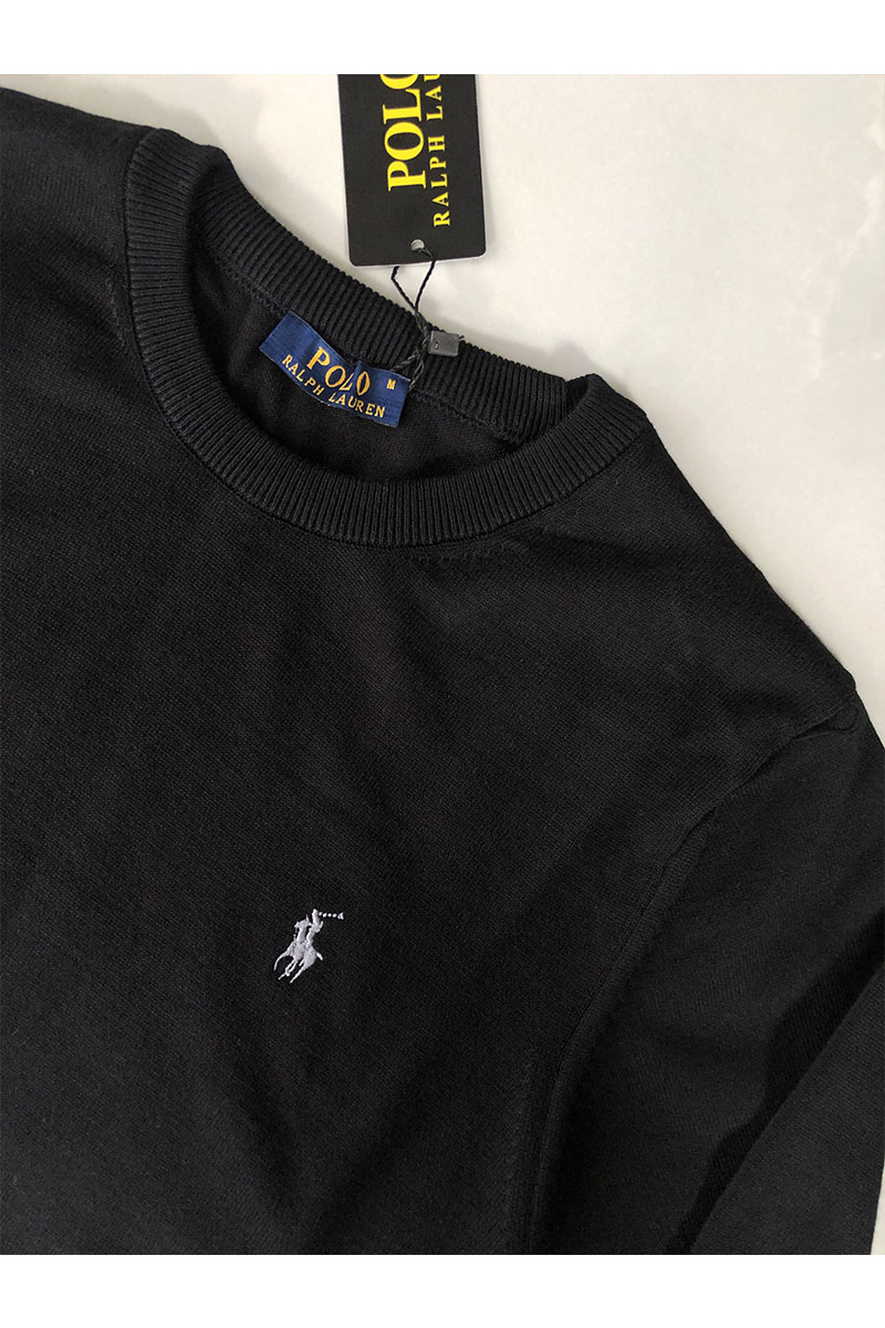 Polo Ralph Lauren Мужской чёрный джемпер logo-embroidered