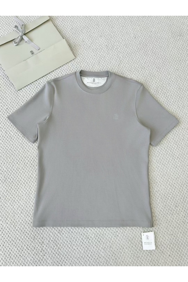 Brunеllо Сuсinеlli Мужская светло-серая футболка premium