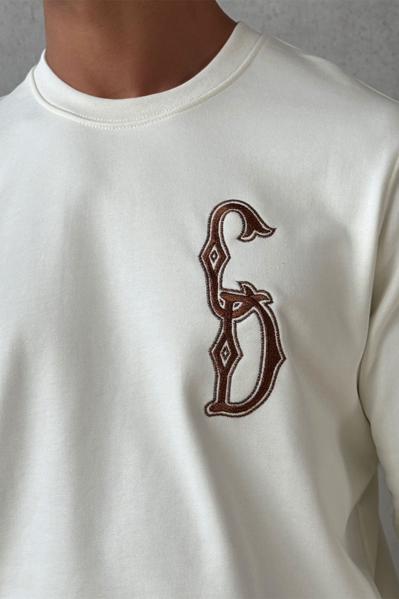 Dior Мужской белый свитшот CD Interlaced 
