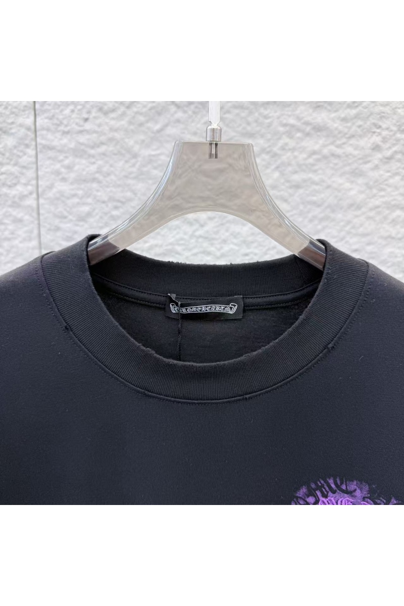Chrome Hearts Чёрная оверсайз футболка premium