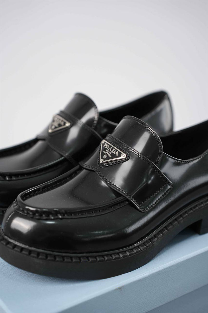 Prada Мужские кожаные лоферы premium