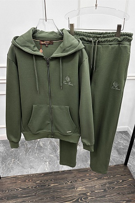 Спортивный костюм logo-embroidered - Green