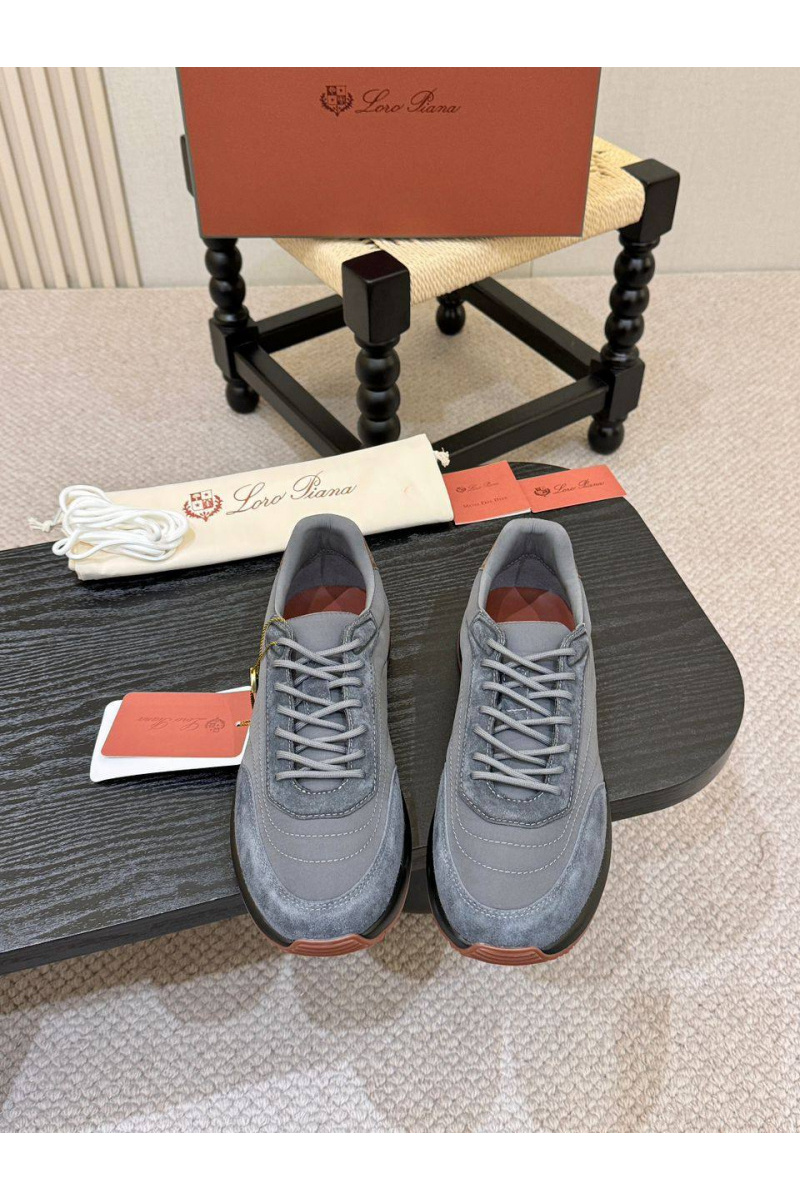 Loro Piana Мужские кроссовки Week End Walk - Grey