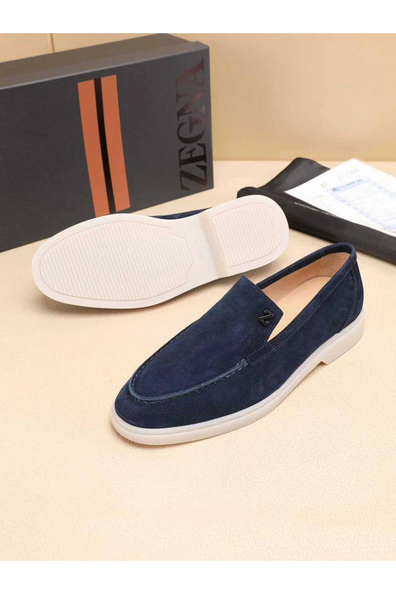 Zegna Мужские замшевые лоферы