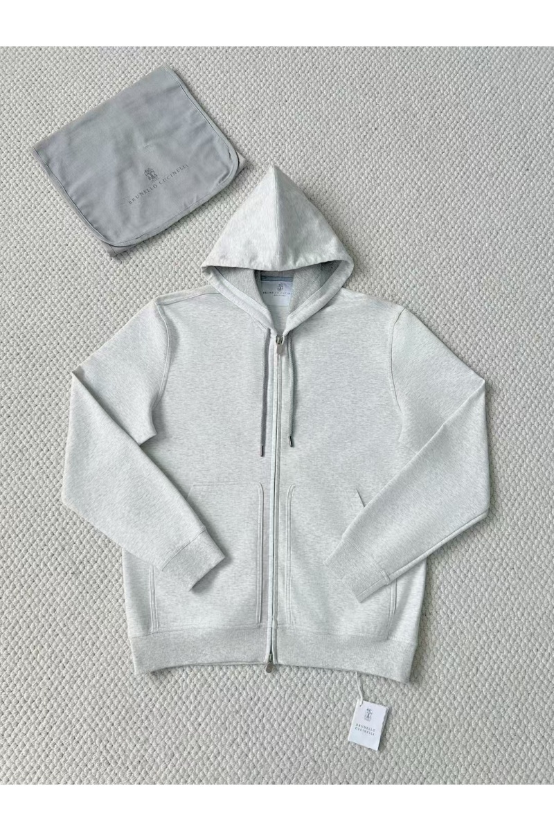 Brunеllо Сuсinеlli Кофта на молнии Premium - Light Grey