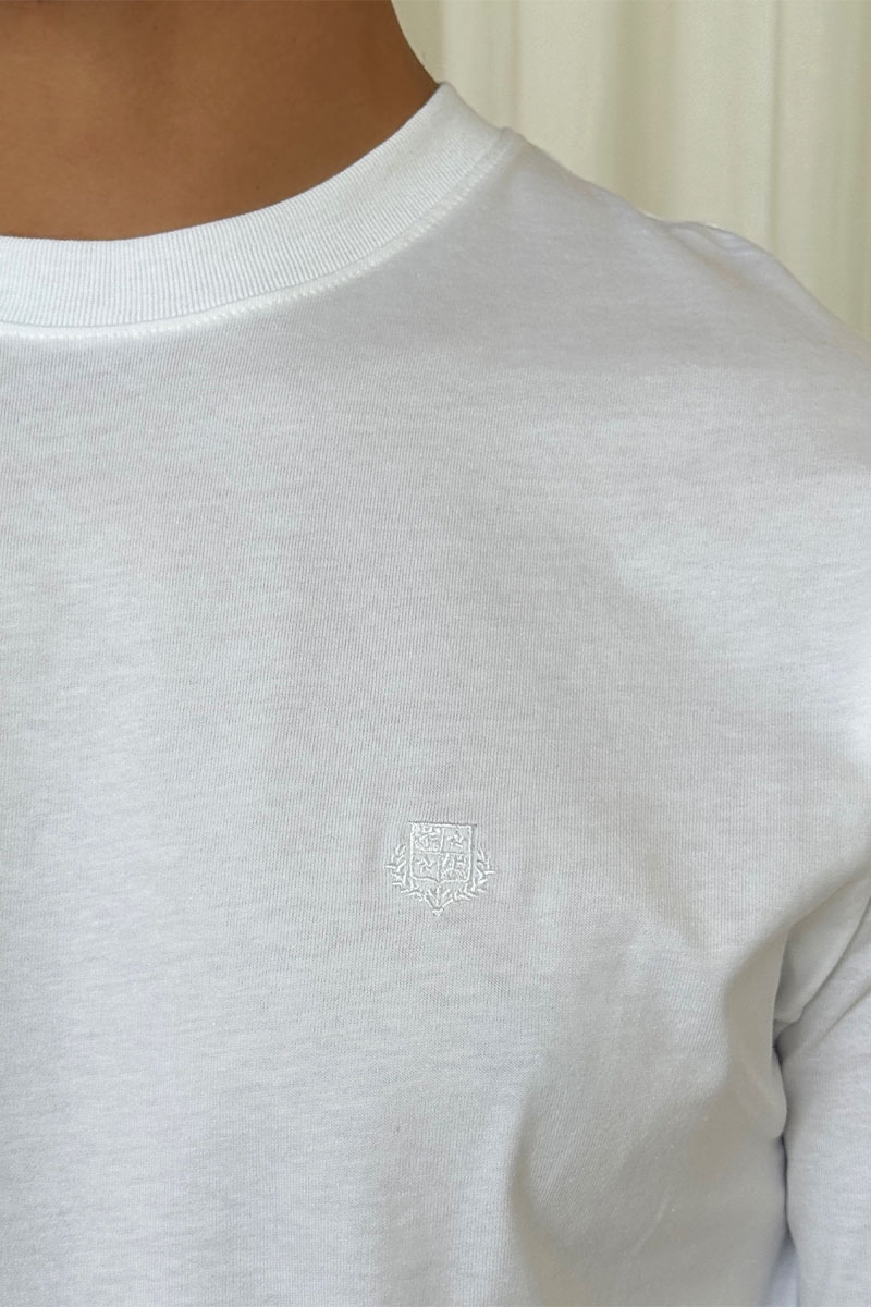 Loro Piana Мужская белая футболка 