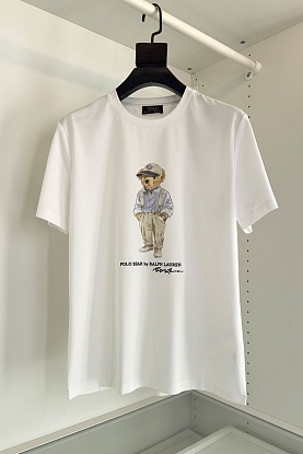 Футболка Hemingway Bear - White