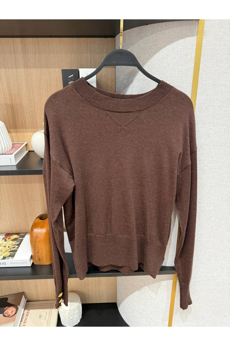 Schiaparelli Женский трикотажный свитер Premium - Coffee