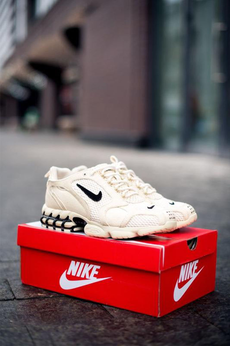 Nike Кроссовки Stussy x Zoom Spiridon Cage 2 Fossil