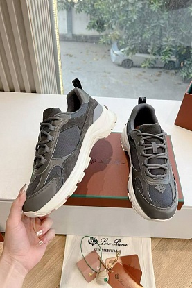 Женские кожаные кроссовки Premium - Grey