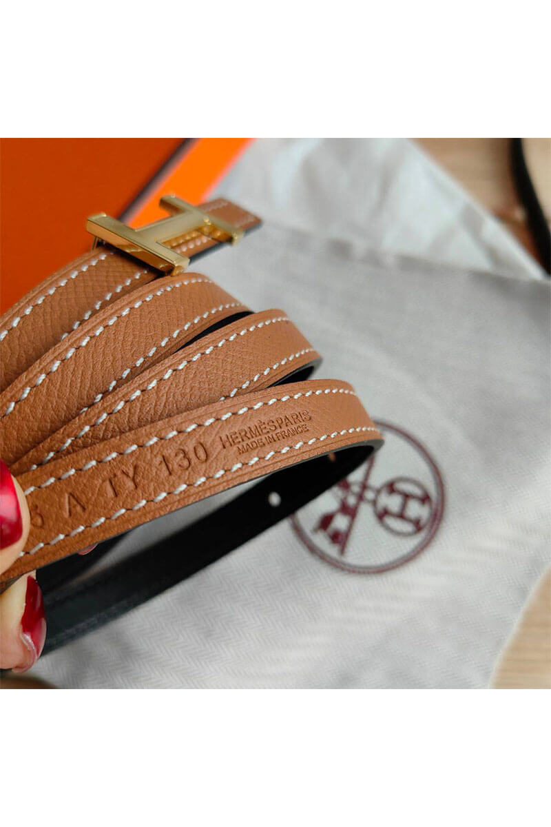 Hermes Кожаный ремень Hermes (длина 80 / 85 см)