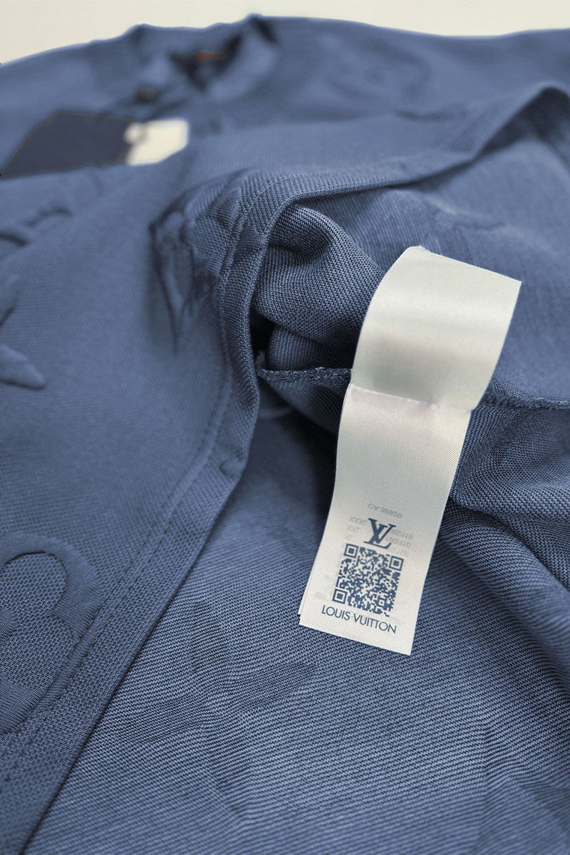 Lоuis Vuittоn Оверсайз футболка Embossed Monogram - Indigo