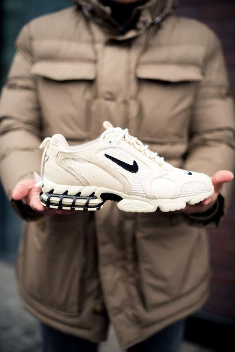 Nike Кроссовки Stussy x Zoom Spiridon Cage 2 Fossil