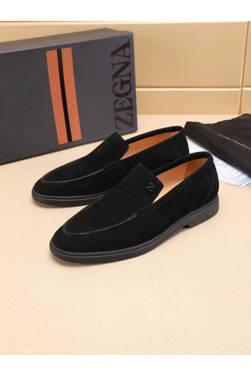 Zegna Мужские замшевые лоферы
