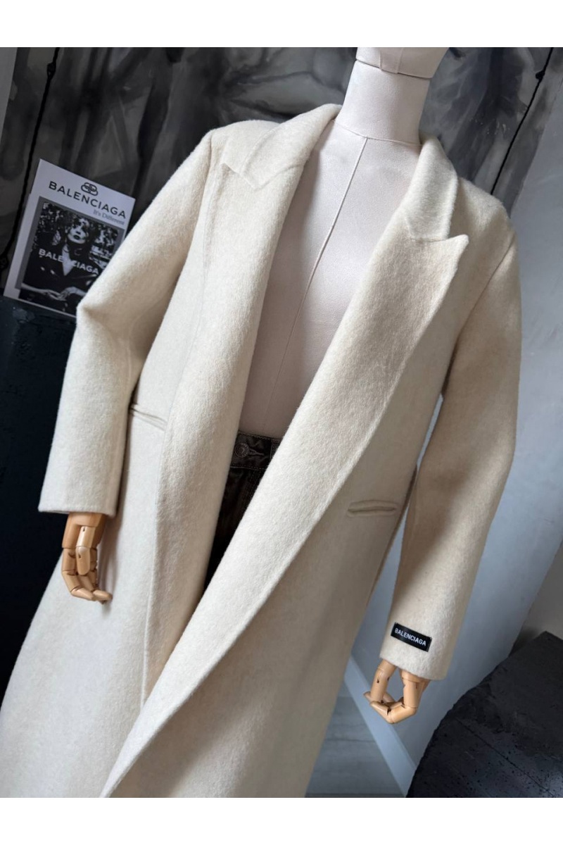 Balenciaga Женское шерстяное пальто premium