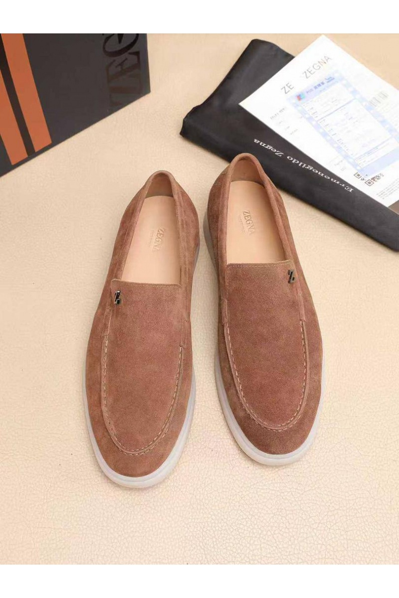 Zegna Мужские замшевые лоферы 