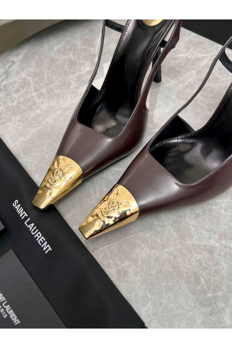 Yves Saint Laurent Женские кожаные туфли premium