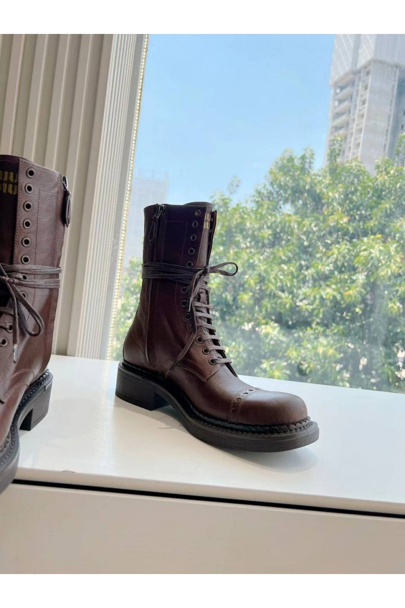 MIU MIU Женские ботинки Premium - Brown