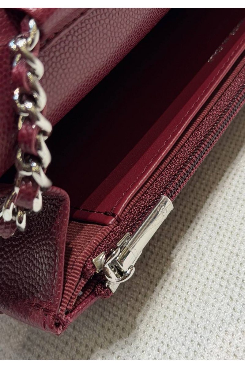 Chаnеl Кожаная сумка Wallet on Chain premium 19x12x4 см