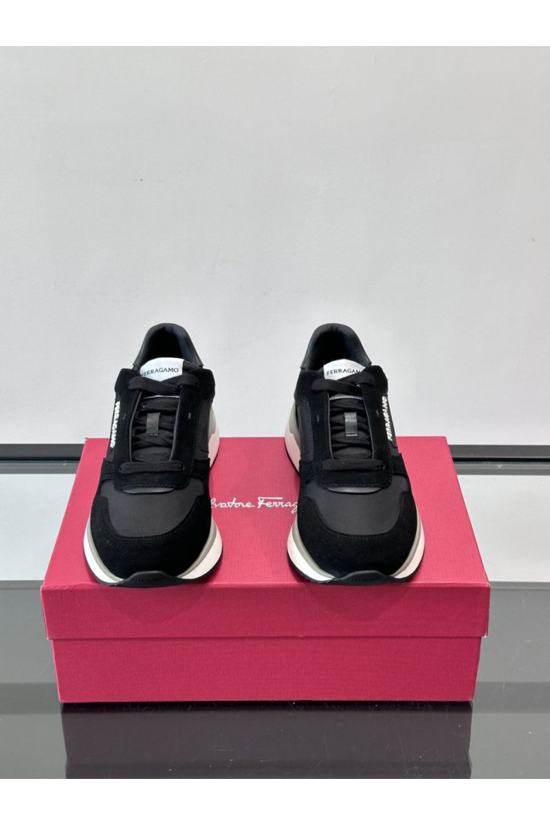 Salvatore Ferragamo Мужские комбинированные кроссовки 