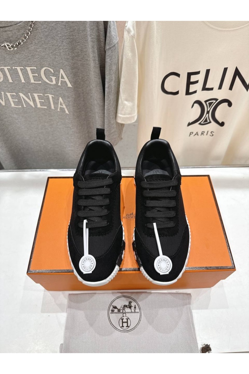Hermes Женские кроссовки Bouncing  premium - Black