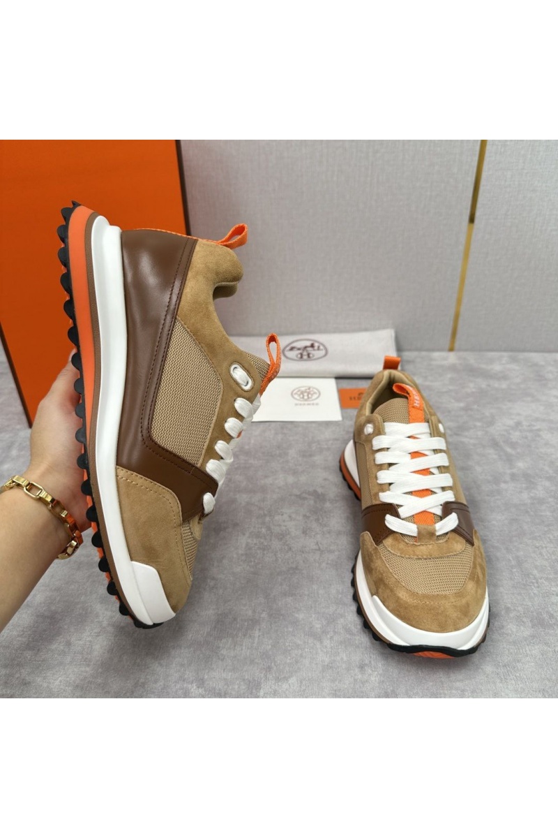 Hermes Мужские кроссовки Leader - Brown