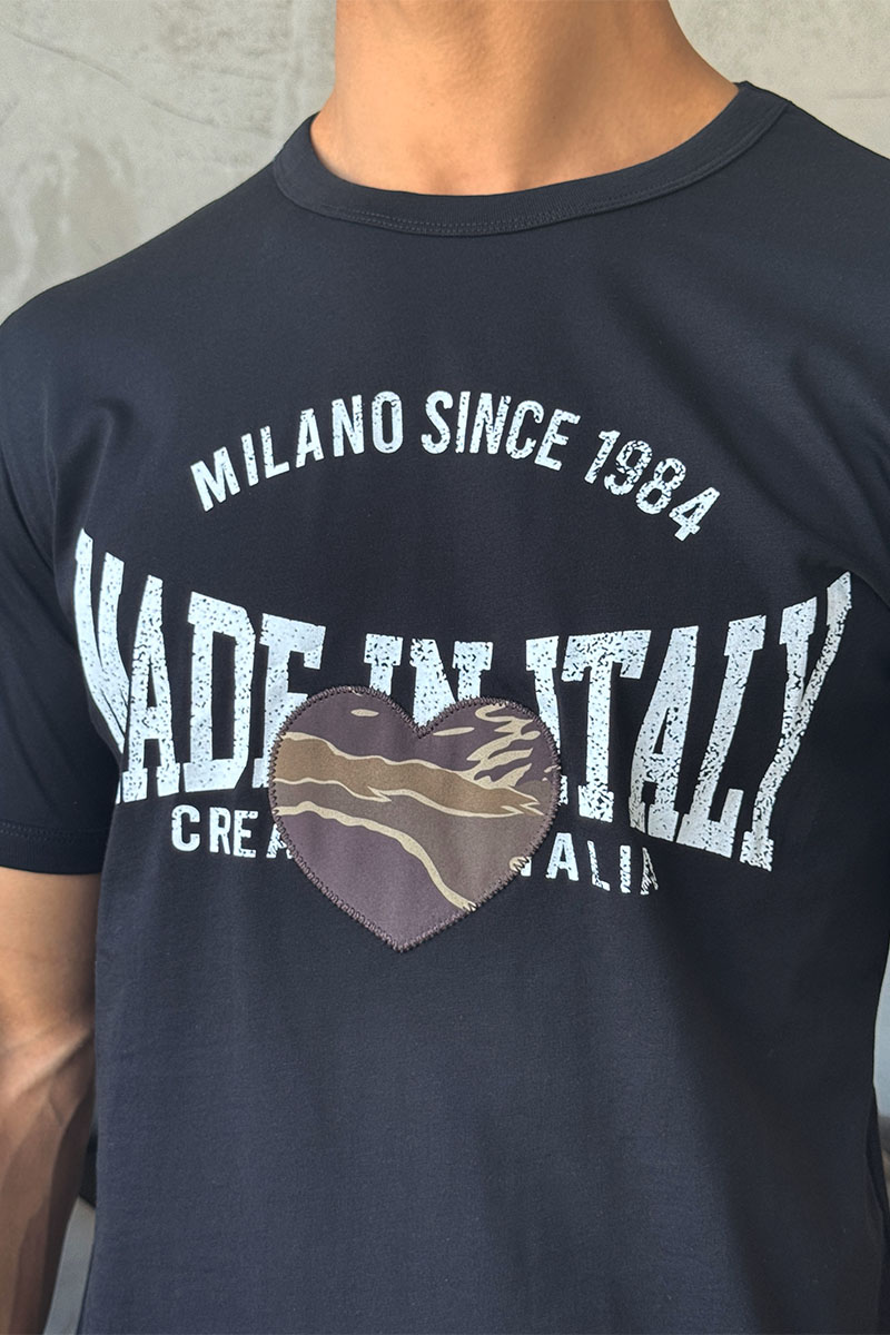 Dоlсе & Gаbbаnа Оверсайз футболка Camouflage Heart - Black