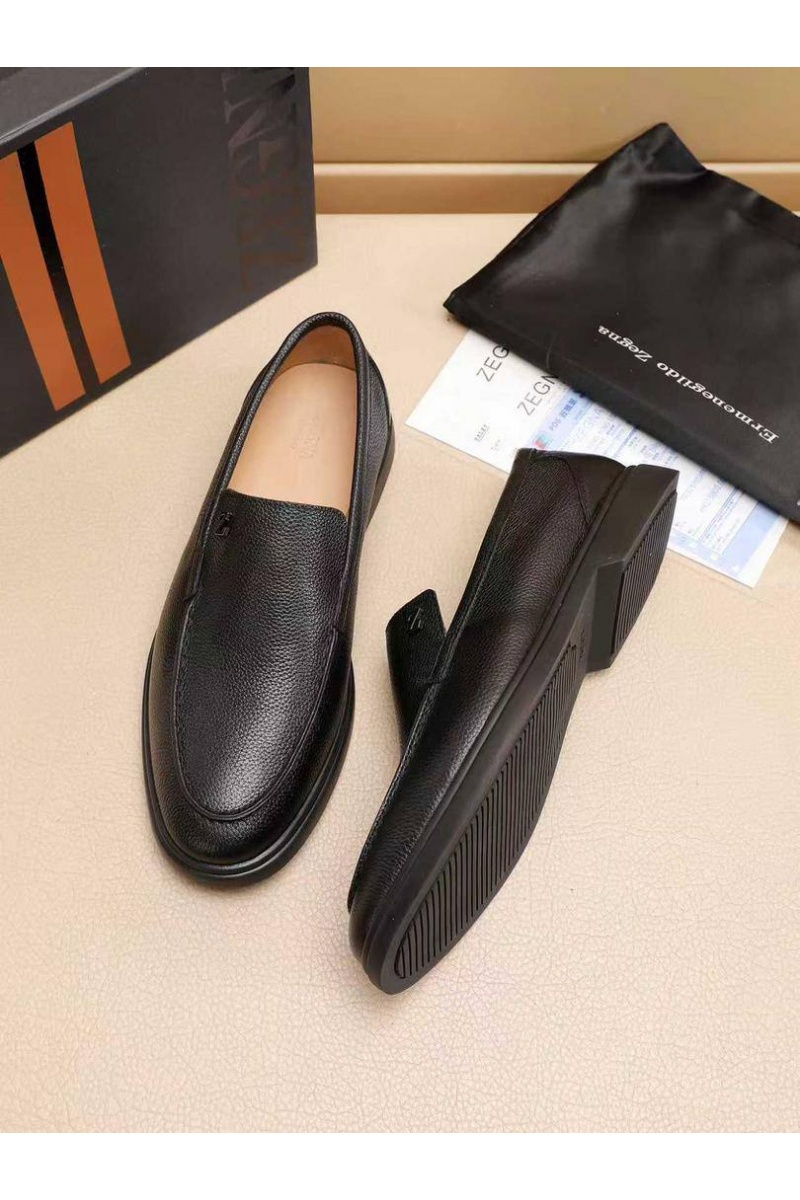 Zegna Мужские кожаные лоферы 