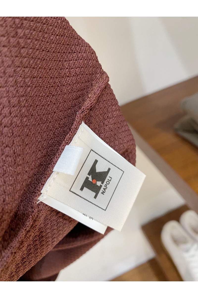 Kiton Мужское коричневое поло premium